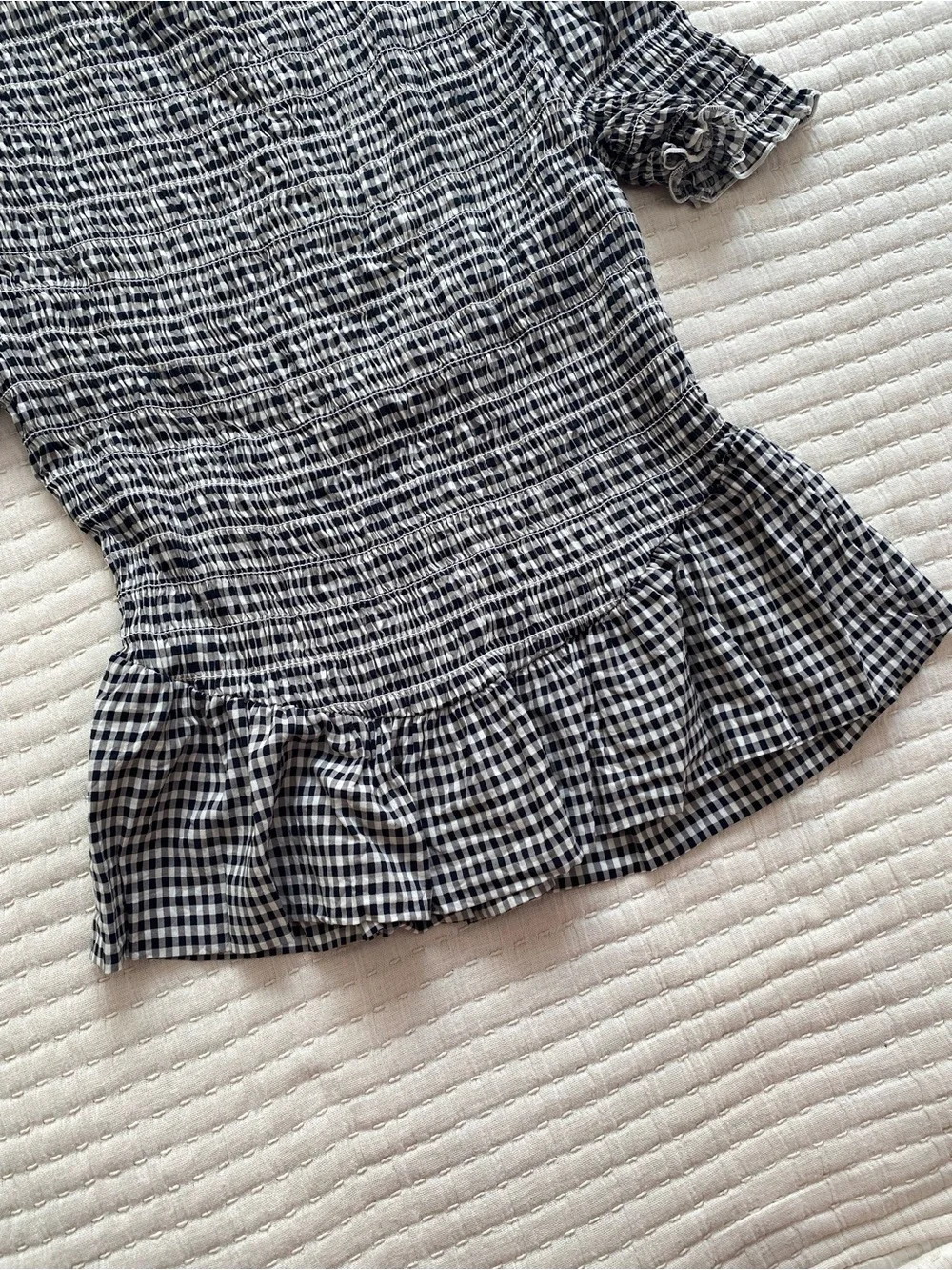 Reformation Aggie Top M Gingham